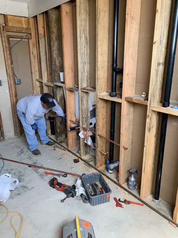 Commercial rough-in plumbing for Water Heater Replacement in Mansfield